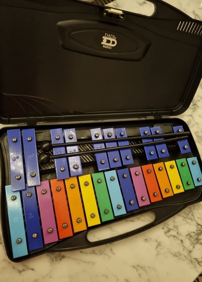 DADI GLOCKENSPİEL METALOFON KSİLOFON MÜZİK ALETİ - Görsel 5