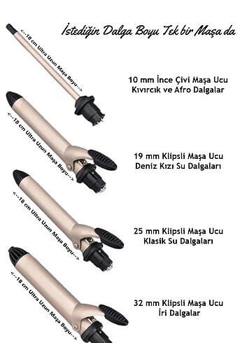 Shibo Wavy 4'lü Maşa Seti - Görsel 2