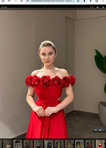 Kırmızı Abiye - Görsel 2