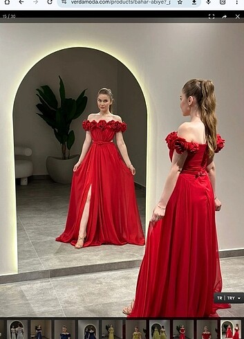 Kırmızı Abiye - Görsel 3