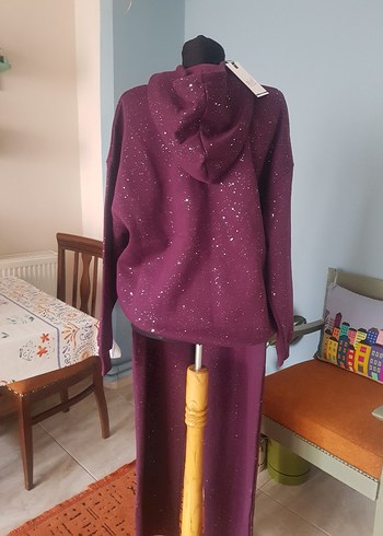 İkili bordo simli takım. - Görsel 7