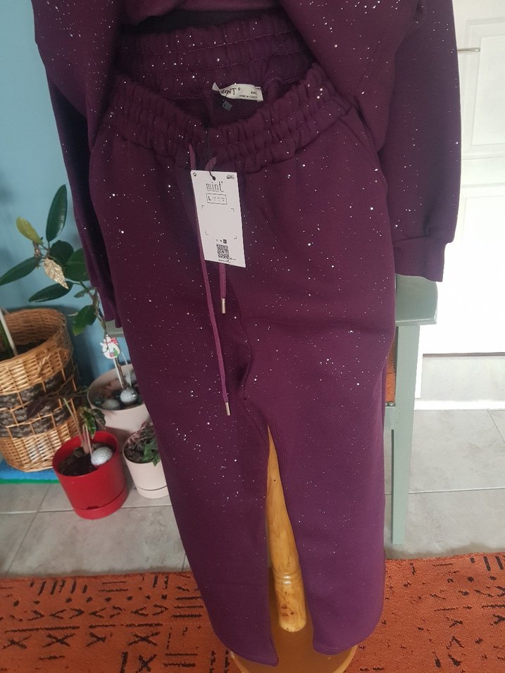 İkili bordo simli takım. - Görsel 5