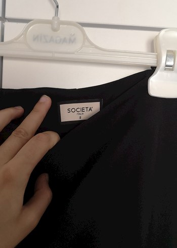 Siyah Uzun Kadın Etek - Görsel 3