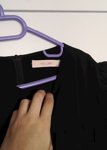 Uzun Siyah Gotik Kadın Elbise - Görsel 3