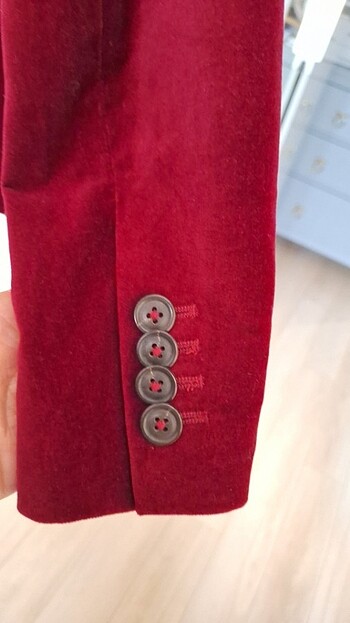 36 Beden bordo Renk 38 Beden Bayan Kadife Ceket