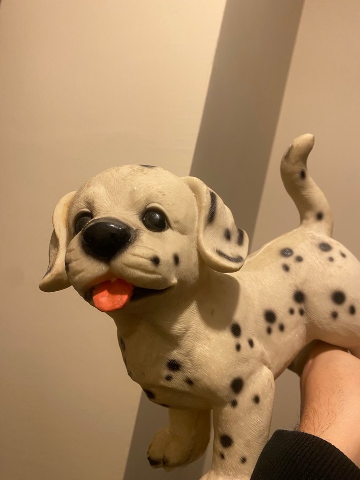 Beyaz ve Siyah Köpek Figürleri - Görsel 3