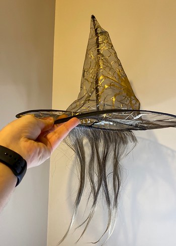 Gotik Saç Aksesuarlı cadı şapkası - Görsel 2