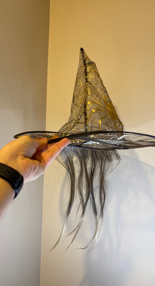 Gotik Saç Aksesuarlı cadı şapkası - Görsel 2