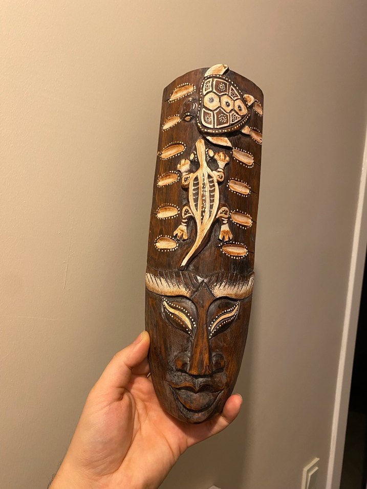 El oyması Ahşap afrika Maskeleri - Görsel 2