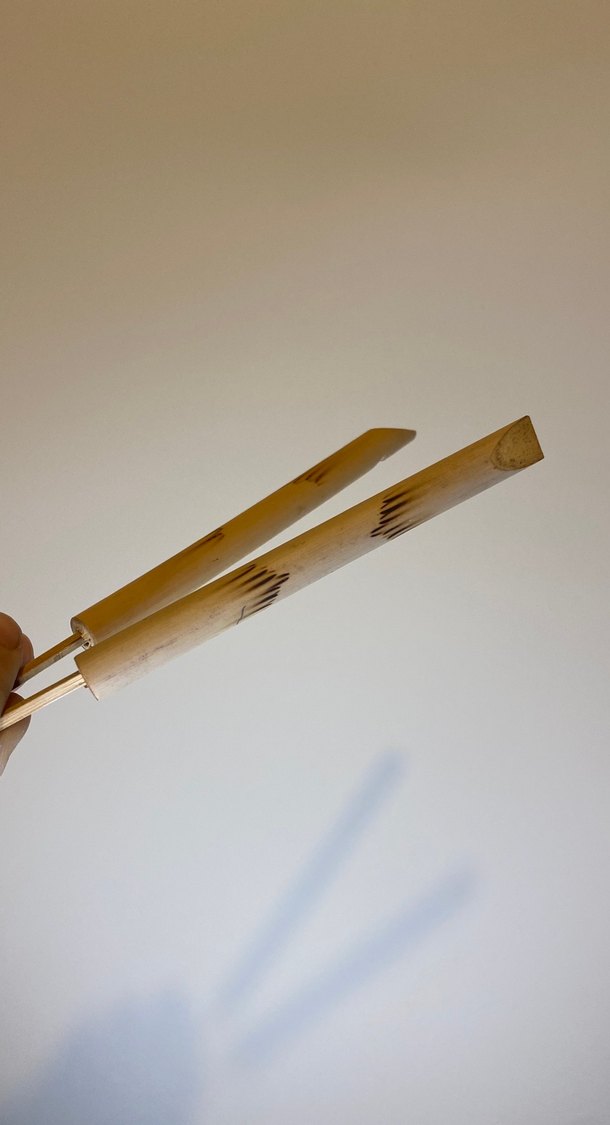 Ahşap bambu Flüt 2 Adet - Görsel 3