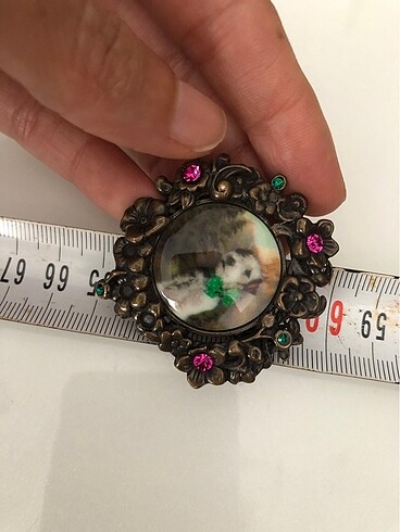 American Vintage Victoria vıctorıan vıntage köpek broş öğretmen