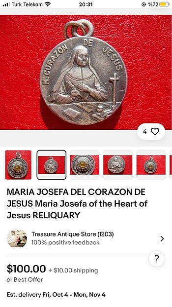 Killstar Azıze maria josefa madalyon ikona ky2 gotık hac killstar