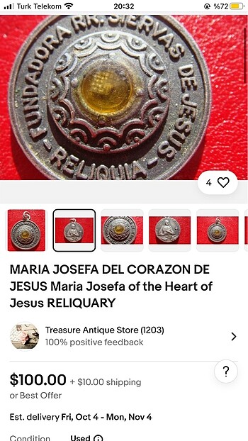 Beden Azıze maria josefa madalyon ikona ky2 gotık hac killstar