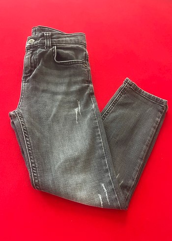 Erkek Çocuk Gri Denim Pantolon