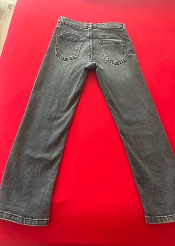 7 Yaş Beden gri Renk Erkek Çocuk Gri Denim Pantolon