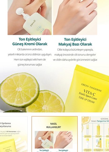 Goodal Green Tangerine Ton Eşitleyici Güneş Kremi SPF50+ - Görsel 3