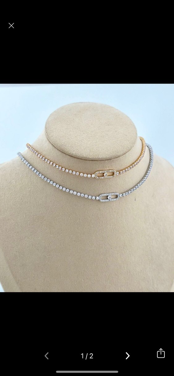 Çelik choker kolye - Görsel 2