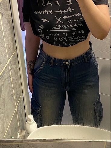 Bershka kargo skater jean
