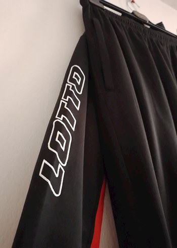 Kırmızı Siyah Erkek  Eşofman Takımı lotto marka cepli m beden - Görsel 6