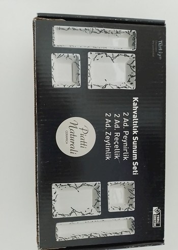 Kahvaltılık Sunum Seti 6 Parça sıfır paketli uygun fiyata - Görsel 3