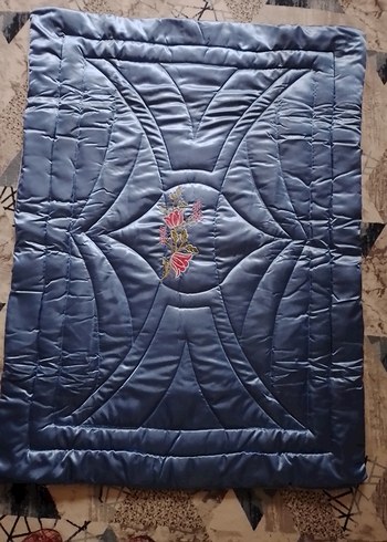 Mavi Parlak İşlemeli bebek ve çocuk yorganı - Görsel 3