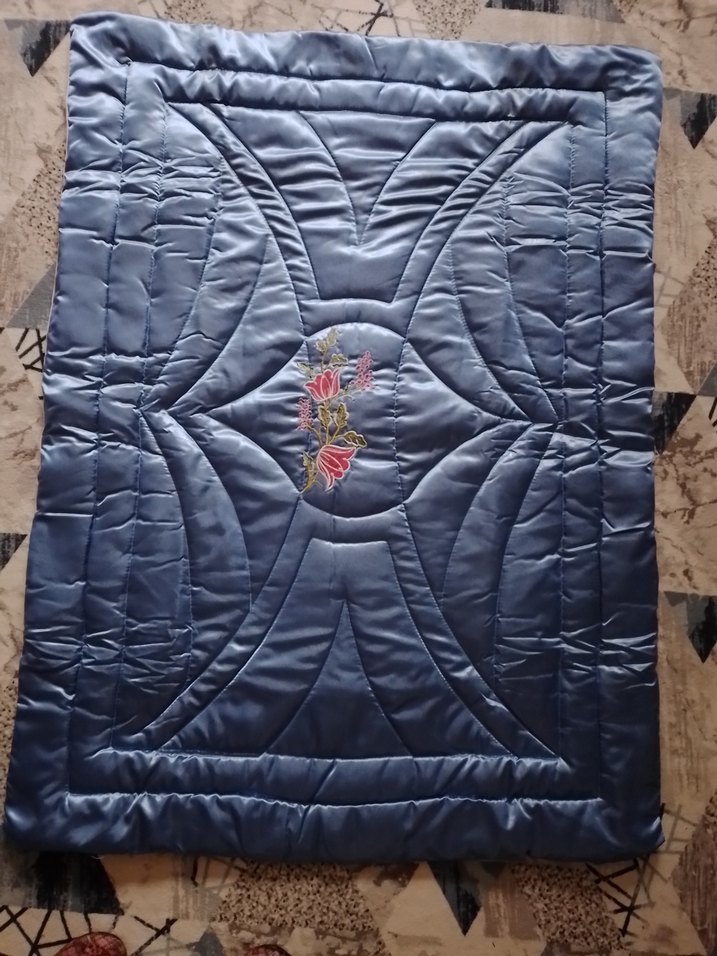 Mavi Parlak İşlemeli bebek ve çocuk yorganı - Görsel 3