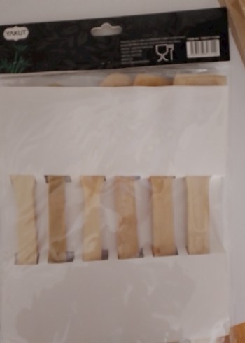 Yakut Bej Ahşap Mutfak Gereçleri Seti sıfır  paketli 6 lı set - Görsel 2