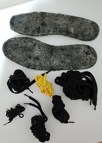 Siyah Gotik Erkek Ayakkabı Bağcığı resimdeki iplerin hepsi - Görsel 2