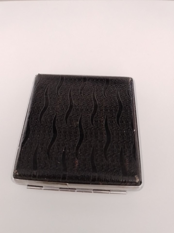 Parlak Siyah Yılan Desenli Erkek Kartlık - Görsel 2