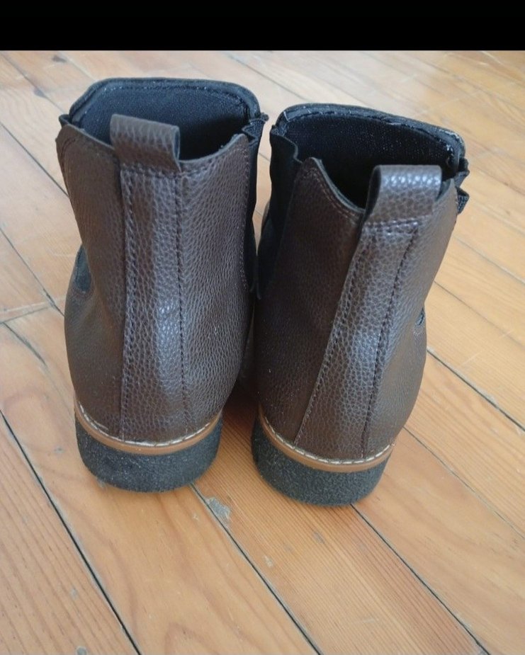 koyu Kahverengi Deri Erkek ortopedik kaliteli bot tertemiz - Görsel 3