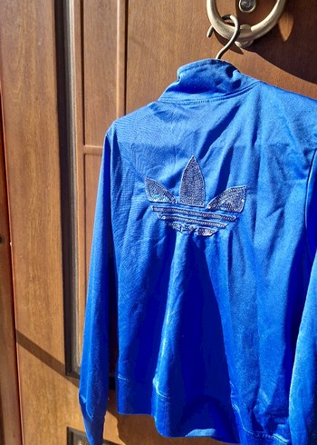 Parlak Mavi Fermuarlı Kadın Ceket - Görsel 2