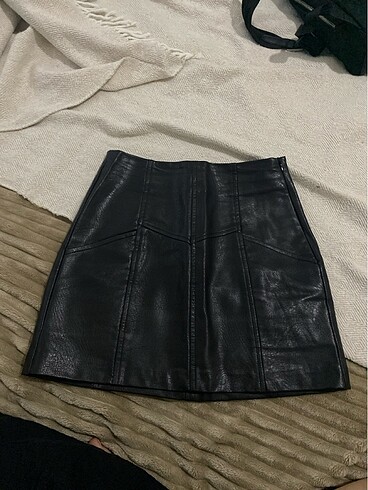 Pull and bear cepli mini deri etek