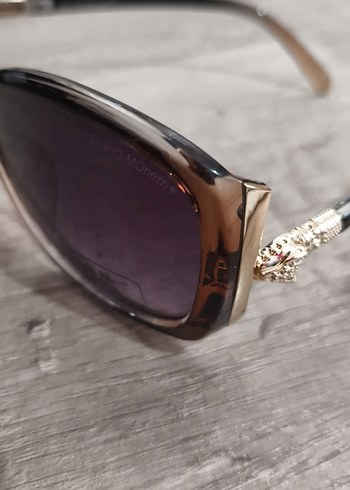 Silvio Monetti Klasik Şeffaf Kahverengi Kadın Güneş Gözlüğü - Görsel 7