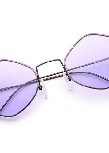 Şeffaf Mor Avant-Garde Kadın Gözlüğü - Görsel 6