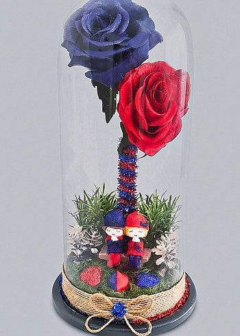 Fanus biblo  İki Gül ve Figürler - Görsel 2