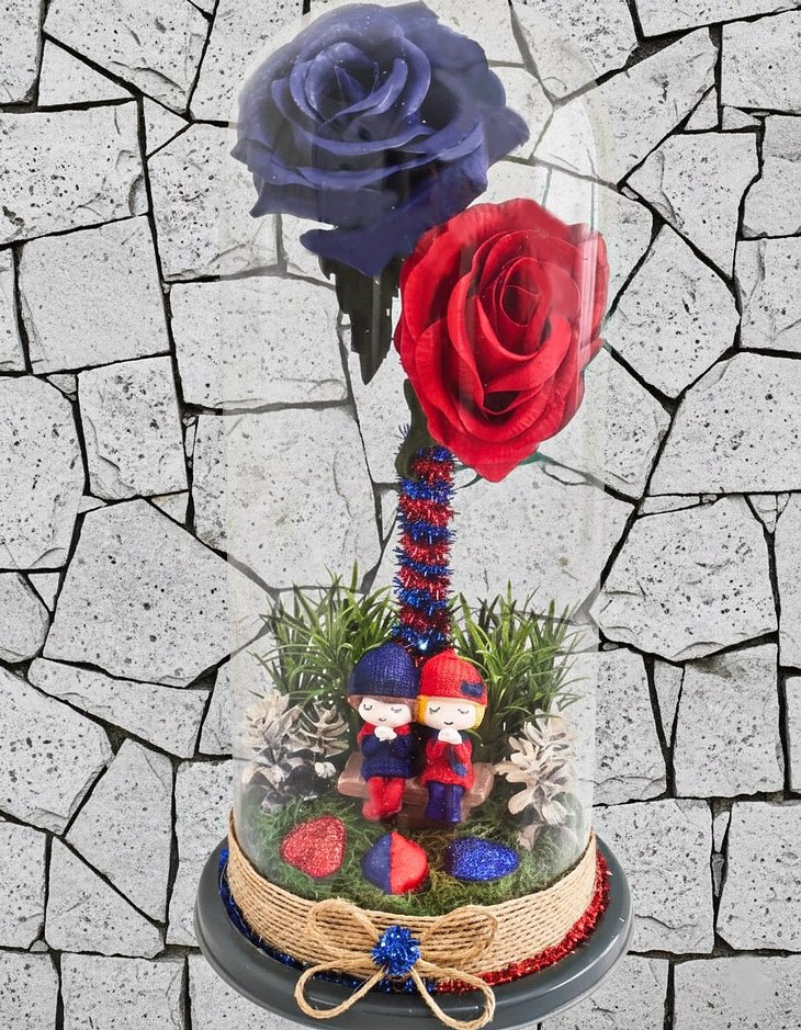 Fanus biblo  İki Gül ve Figürler - Görsel 3