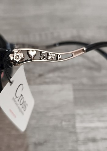 Cross metal  Detaylı Siyah Kadın Güneş Gözlüğü - Görsel 6