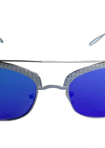 Polo 55 metal Çerçeveli Mavi Aynalı unisex Güneş Gözlüğü - Görsel 5