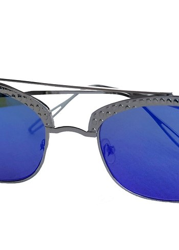 Polo 55 metal Çerçeveli Mavi Aynalı unisex Güneş Gözlüğü - Görsel 7