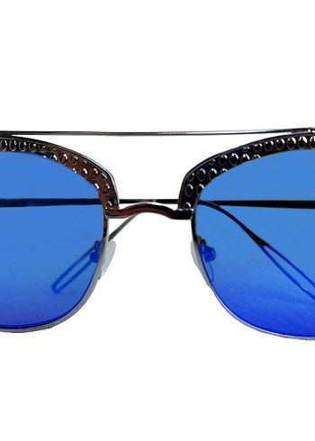 Polo 55 metal Çerçeveli Mavi Aynalı unisex Güneş Gözlüğü - Görsel 6