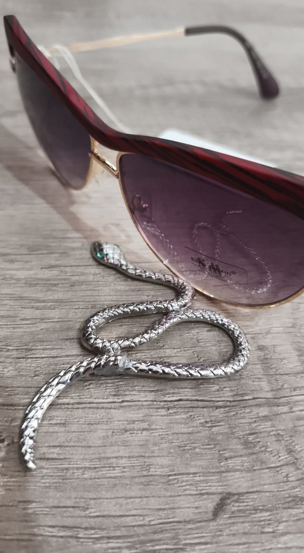 silvio Monetti Bordo Kürklü Retro Kadın Güneş Gözlüğü - Görsel 4