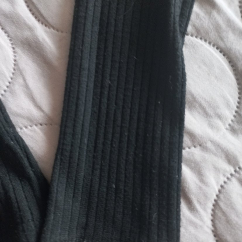 Siyah, Bisiklet Yakalı, Uzun Kollu Penye Kadın Kazak - Görsel 3