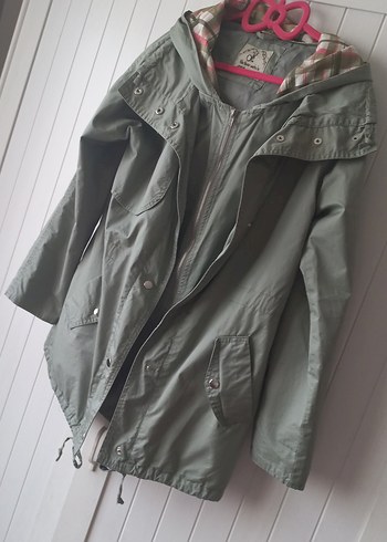 Midi Düğmeli Kadın Parka - Görsel 6