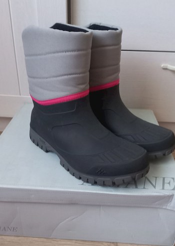Kadın  Gri Kauçuk Kar Botları - Görsel 5