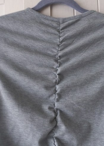 Büzgülü fitilli  mini elbise - Görsel 5