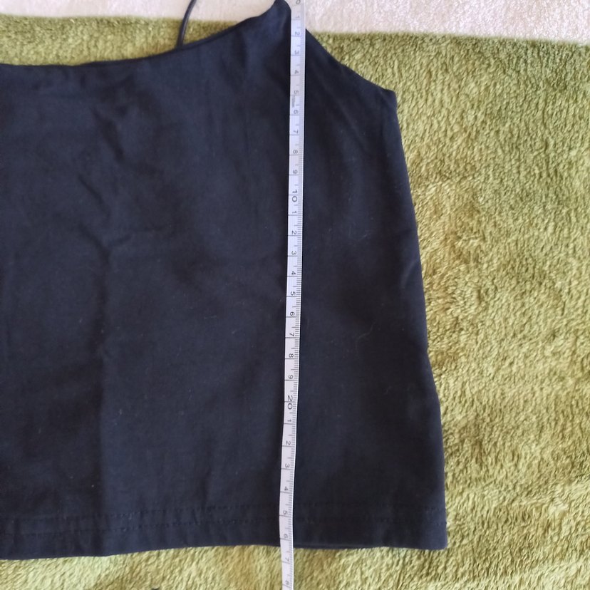 Siyah İnce Askılı Mini Kadın Atlet - Görsel 4