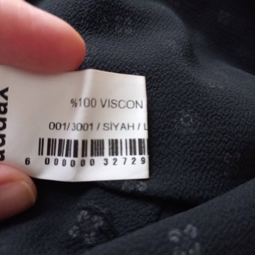 Düğmeli, Kayık Yaka, Viskon Kadın Bluz - Görsel 5