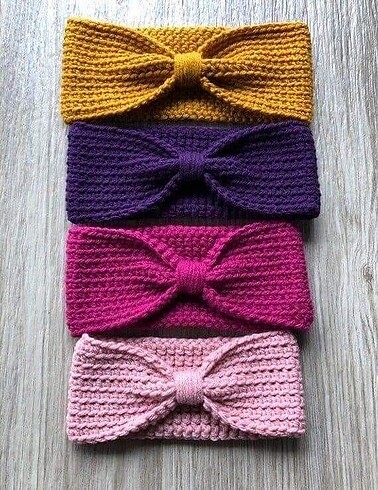 Tasarımcı #bandana #örgü #toka