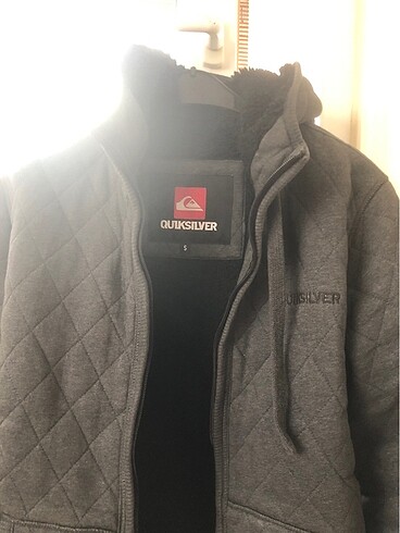 s Beden Quiksilver mont işlevi görevi gören içi kürklü sweat