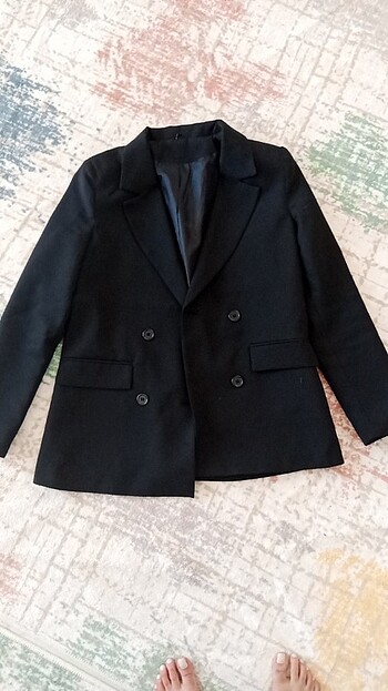 Düğmeli blazer ceket 